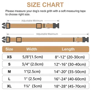 विभिन्न आकारों के लिए उपयुक्त कुत्तों अत्यधिक परावर्तक टिकाऊ तेजी से सूखी जल्दी रिलीज सीट बेल्ट लगा लो पालतू कुत्ते कॉलर और Leashes