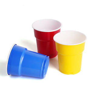 厂家批发一次性塑料12盎司乒乓球游戏派对杯带盖和吸管 - Product Image 3