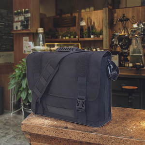 Sac de messager vintage pour hommes Sac latéral en toile avec caractéristiques adaptées à l'ordinateur portable - Product Image 4