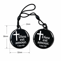 Porte-clés NFC étanche en époxy 13,56 MHz avec versets bibliques et dévotions quotidiennes – Cadeau religieux pour chrétiens