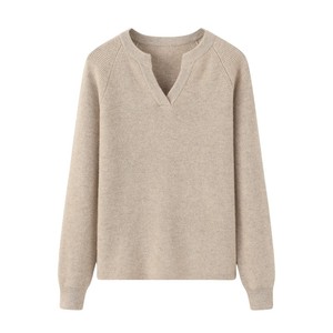 OEM Women 100% Pure Cashmere <strong>Sweaters</strong> <strong>Factory</strong> Custom V-neck <strong>Knit</strong> Warm Winter Real Cashmere Pullover - Product Image 1