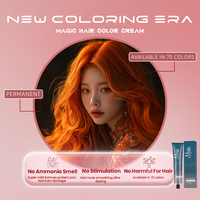 Tintes para el cabello permanentes mágicos fórmula súper suave recién llegados con crema de tinte para el cabello baja en amoníaco uso profesional salón de alta calidad