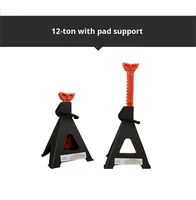 Cric de sécurité manuel mécanique 6T pour réparation et changement de pneus, avec supports de fixation supérieurs