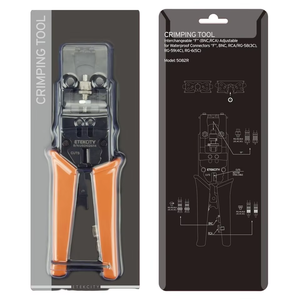 เครื่องมือบีบอัด<span class=keywords><strong>สาย</strong></span>โคแอกเชียล, คีมย้ำ<span class=keywords><strong>สาย</strong></span> BNC RCA F อเนกประสงค์สำหรับสายโคแอกเชียล <span class=keywords><strong>RG6</strong></span> RG59, เครื่องมือปอกสายเคเบิล CCTV CATV ระดับมืออาชีพ - Product Image 4