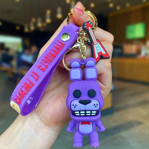 Dessin animé jeu figurine FNAF Freddy's <span class=keywords><strong>Fazbear</strong></span> ours poupée modèle Anime porte-clés jouet cadeau en gros cinq nuits porte-clés de Freddy - Product Image 4