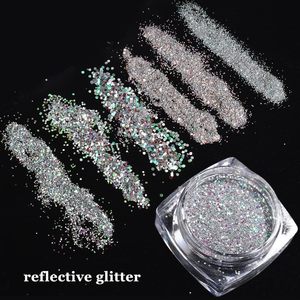 Poudre de paillettes réfléchissante, poudre de diamant pour ongles, pigment brillant effet sucre pour trempage des ongles, fournitures pour nail art, vernis gel et artisanat - Product Image 2