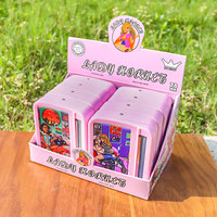 Machine à rouler en plastique rose portable pour papiers de 78mm, étui à cigarettes, boîte à fumer, rouleau à main pour femmes