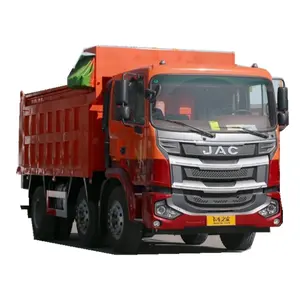 JAC 14 טון קיבולת עומס 3 סרן 8 גלגלים כבד Dump משאית סין/6*2 כונן סוג 17 מטר מעוקב טיל משאית