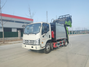 FOTON Manual Hydraulic China 8cbm 9cbm Compress Garbage Compactor Truck with High Quality - Product Image 3