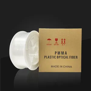 Fibre PMMA de haute qualité 0.75mm fin lueur plastique fibra optica