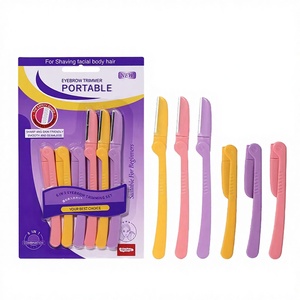 Kit de Depilación Facial de 6 Piezas, Depiladora de Cejas de Acero Inoxidable Ecológica, Depiladora Facial Biodegradable, Cuchillas de Seguridad - Product Image 2