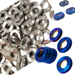 SUS304 <b>Washers</b> by SOMOTO | M6/M8 Flat Gaskets | Raw Stainless Steel Titanium Burnt (PVD) - Product Image 1