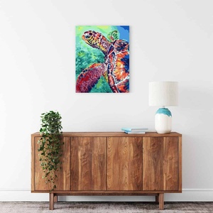 JEIKAI Home <span class=keywords><strong>Peinture</strong></span> par numéros <span class=keywords><strong>de</strong></span> <span class=keywords><strong>tortue</strong></span> marine, portrait imprimé, <span class=keywords><strong>peinture</strong></span> à la main - Product Image 2