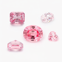 Wangfu Schmuck Laborgezüchteter GIA-Zertifizierter Rosa Saphir im Kissenform-Schliff 5x7mm Wärmebehandelter Loser Edelstein in Rosenfarbe