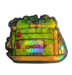 Bolsas de Mylar con Cierre Hermético y Diseño Irregular al por Mayor, Bolsas Holográficas de 3.5 Gramos con Cierre de Cremallera - Product Image 3