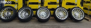 Rines FANXI Negros Brillantes Forjados 20x10 <span class=keywords><strong>22x10</strong></span> 22x12 24x12 24x14 26x12 26x14 6x139.7 8x165.1 8x170 8x180 8x6.5 con Tapas Flotantes - Product Image 6