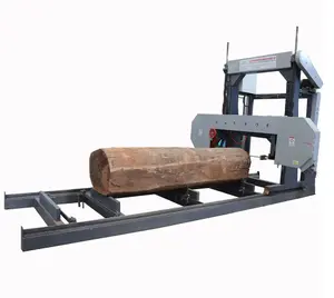 Wood Saw Machine Wood Sawmill Horizontal Band Sawmill For Big Size Wood Cutting