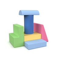Meubles de jeu modulaires d'intérieur, blocs d'escalade en mousse souple, éponge haute densité, anti-collision, jouet d'exercice pour enfants