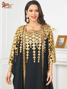 Kaftan marocain à sequins et diamants, Abaya africaine, Robe de soirée musulmane, Caftan, Robe de soirée, Boubou, Robe <span class=keywords><strong>Djellaba</strong></span> - Product Image 5