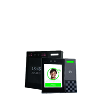 Terminal de contrôle d'accès à reconnaissance faciale avec écran tactile LCD de 2,8 pouces, machine de pointage des heures sans fil WiFi avec lecteur de cartes IC/ID
