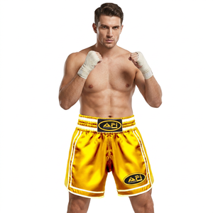 Wholesale AERO 220g Polyester Satin Shorts Quick Dry Breathable Adults Boxing Blank MMA Training <b>Martial</b> <b>Arts</b> <b>Wear</b> OEM - Product Image 2