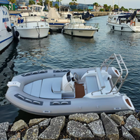 RIB390C Bateau à côtes gonflables stables et pliantes pour 5 personnes avec matériau PVC/HYPALON