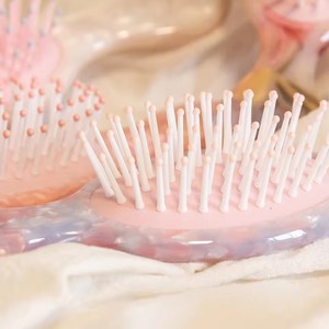 Logo personalizzato piccolo districante spazzola per capelli bagnato/asciutto stile pettine per bambini uso domestico viaggio spazzola per capelli regalo perfetto - Product Image 3