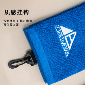 ผ้าเช็ดตัวกอล์ฟ 40x60 ซม. ผ้าฝ้ายแท้พร้อมตะขอสำหรับทำความสะอาดไม้กอล์ฟใช้สำหรับเล่นกีฬา - Product Image 1