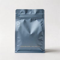Sachet Doypack Bleu-Gris Personnalisé pour Thé Oolong Monorigine, Refermable avec Fermeture Éclair, Présentoir de Détail