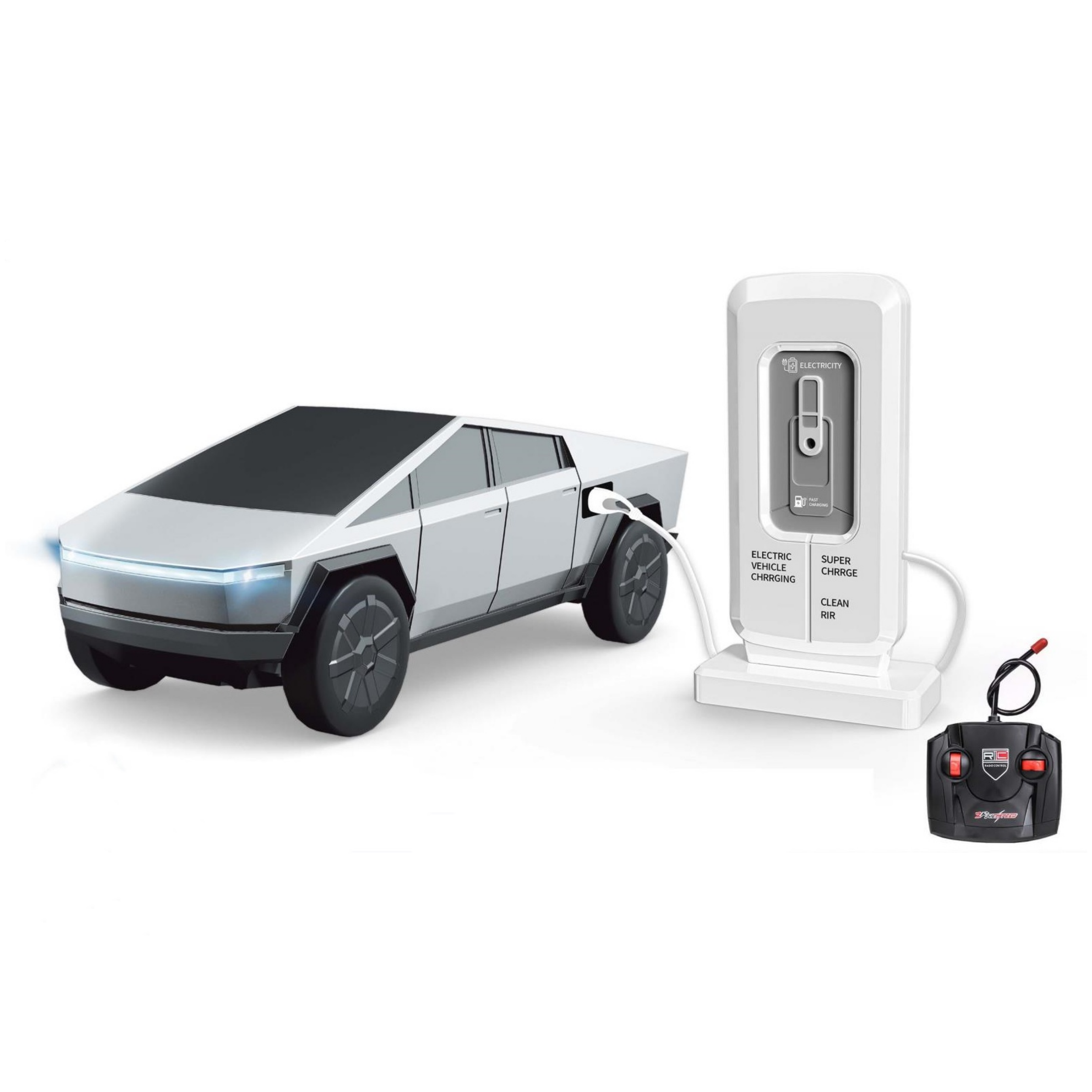 1: 16 Tesla Cybertruck RC автомобили с легкой музыкой новая энергетическая модель кибер-пикапа электрическая Беспроводная 4-канальная машина с дистанционным управлением