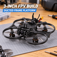 Kit de cadre FPV Cinewhoop en plastique de 3 pouces GEP-CL30 V2, châssis en fibre de carbone de 124 mm, protection d'hélices intégrée, compatible O3, certifié CE