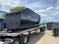 Bac à déchets à roulettes robuste pour la construction, en acier Q235, poids 1200 kg, pour le recyclage efficace des déchets et l'élimination des déchets.