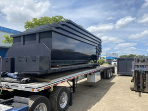 Nhiệm vụ nặng nề xây dựng CuộN ra dumpster Q235 Vật liệu 1200kg trọng lượng chất thải tái chế hiệu quả xử lý máy móc - Product Image 6