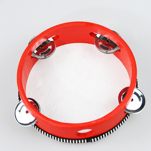 Wholesale Tambourine 6 Inch <b>Drum</b> Handheld Percussion Education Musical Dance Tambourine Jingles Double Row for Church Party - Product Image 6