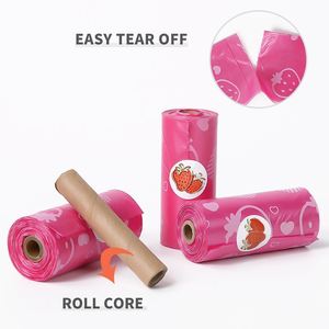 15 pièces par rouleau, 9 x 13 pouces, sacs à crottes pour chien épais et résistants, anti-fuites - Product Image 4