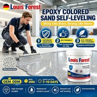 Peinture époxy pour sols autonivelante, résine époxy, sable coloré, imperméabilisant, antidérapant pour garage