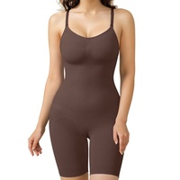 Body sculptant sans couture en nylon une pièce pour le post-partum : amincissement de la taille, contrôle du ventre et rehaussement des hanches - Lingerie sculptante pour femme