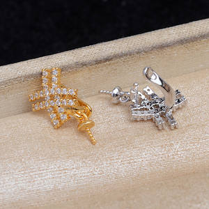 925 <b>Silver</b> <b>Cross</b> <b>Pendant</b> DIY Accessories Universal Buckle 10-12 Movable Buckle Semi-Finished Product for Charming X Empty - Product Image 2