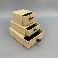 Boîtes d'emballage pour bijoux en carton recyclé écologique pour ensembles de colliers et bracelets, logo personnalisé, mini format, finition mate UV, vente en gros