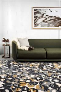 Tapis de luxe fait main en laine de Nouvelle-Zélande pour salon, chambre, hôtel et espaces intérieurs modernes - Product Image 3