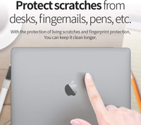 Film Matte Transparan untuk MacBook Pro 16 Inch 14, Air 13.6 15.3 Inch M5 M4 M3 M2 A3426 A3428 A3449 A3448 2026, Pelindung Bodi Set Lengkap