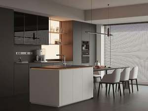 Meubles de cuisine sur mesure en bois massif de style moderne et luxueux, écologiques, de haute qualité, armoires de cuisine modulaires, îlot de cuisine - Product Image 3