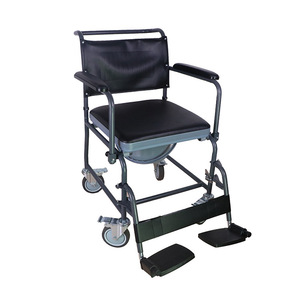Chaise de toilette avec coussin de siège moelleux, chaise de bain multifonctionnelle imperméable pour les soins aux personnes âgées - Product Image 2