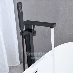 Ensemble de robinet de lavabo de salle de bain en acier inoxydable noir brossé <span class=keywords><strong>avec</strong></span> <span class=keywords><strong>douchette</strong></span> à main - Product Image 4