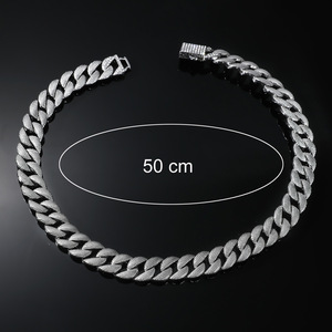 16Mm Strip Hip Hop Cuban Necklace Necklace Accessories Tanjing Fashion Lijing Necklace - Product Image 4