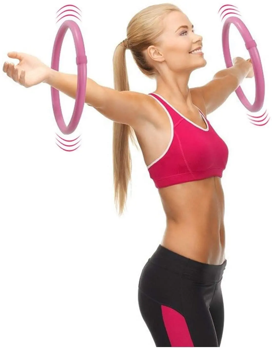 جديد الرياضة البسيطة حولا طارة حولا حلقة اللياقة البدنية 2 قطعة الذراع حولا هوب للبالغين لتخفيف الوزن