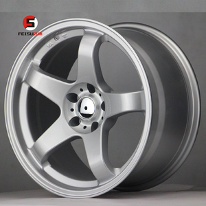 Aluminum Passenger Car Silver Black Alloy Wheel <strong>17</strong> <strong>Inch</strong> Broken Size Deep Lip Classic Race Car Alloy Wheel <strong>Rims</strong> Rines Factory - Product Image 3
