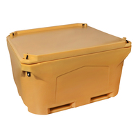 Boîte de pêche isotherme robuste en LLDPE rotomoulé de 480 L avec mousse PU de 50 mm pour le transport de fruits de mer et le stockage de glace sèche