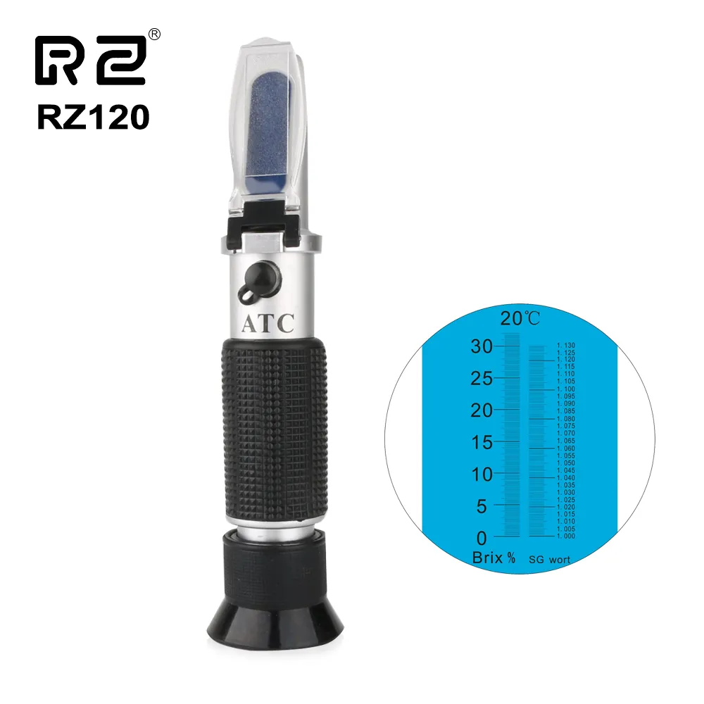 جهاز إنكسار الجعة RZ120 (0 ~ 32% Brix)SG wort :1.000-1.120