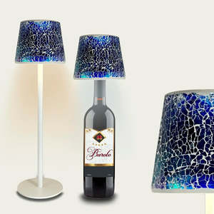 Marrakech moderno Design europeo lampada da tavolo a mosaico 220V AC E14 Base in ferro corpo in vetro LED per camere da letto lettura imballaggio personalizzato - Product Image 1